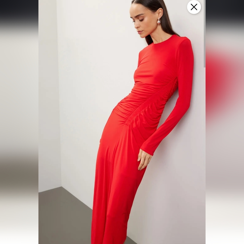 A.L.C. Vibrant Red Long Sleeve Dress Size Large